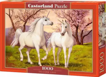 Puzzle Castorland Unicorn Love, 1000 copa, shumëngjyrësh