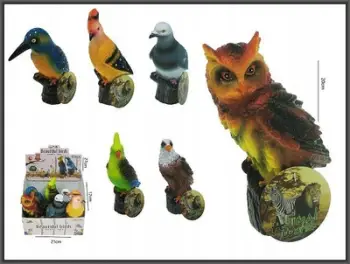 Lodër dekorative zog me tingull Birds With Sound, 20cm, 6 lloje, shumëngjyrëshe