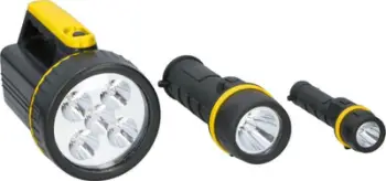 Set elektrik dore Grundig LED Tactical, 1W 3W 5W, 3 copë, i zi e verdhë