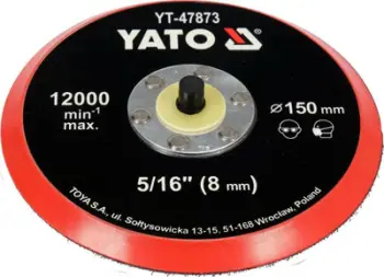 Disk lustruese Yato YT-47873, 150mm, Velcro 5/16", e kuqe