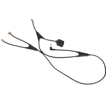 Kabllo adapteri Jabra EHS MSH Alcatel PRO GO, për telefona IP, për baza PRO 94xx dhe GO 6470, i zi