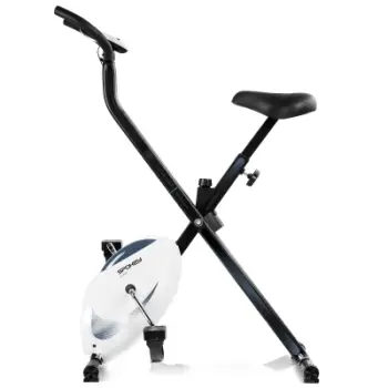 Biçikletë palosëse mekanike Spokey Xfit SPK-944474, ekran LCD, sedile e rregullueshme, gri