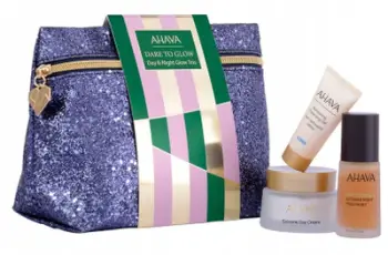 Set dhuratë AHAVA Dare to Glow Day & Night Glow Trio, për hidratim, për fytyrë