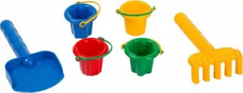 Set rëre Macyszyn Toys, lopatë grabujë dhe kovë, shumëngjyrësh