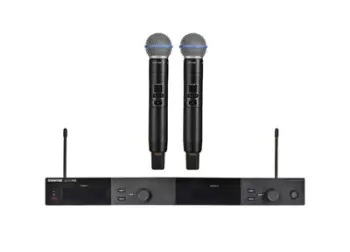 Sistem mikrofoni pa tel Shure SLXD24DE B58 G59, 2 kanale, digjital, i zi