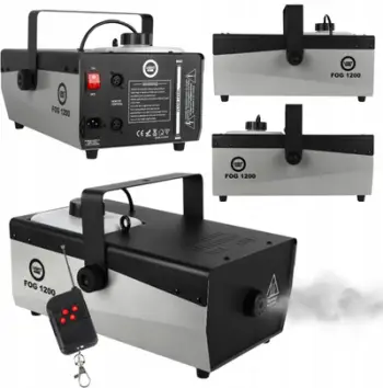 Makine tymi Light4Me FOG 1200 V2, 1200W, rezervuar 2L, e zezë