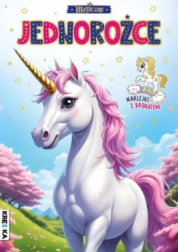 Libër ngjyrosjeje Magic Unicorns, me ngjitëse me shkëlqim