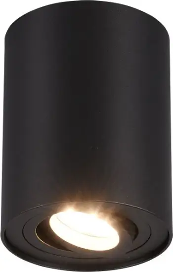 Spot tavanor Netlighting Cookie, GU10 35W, montim sipërfaqësor, i zi mat