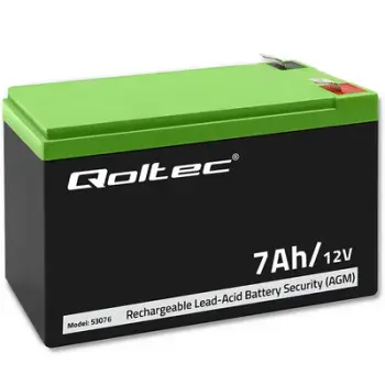 Bateri AGM Qoltec 12V, 7Ah, max 105A