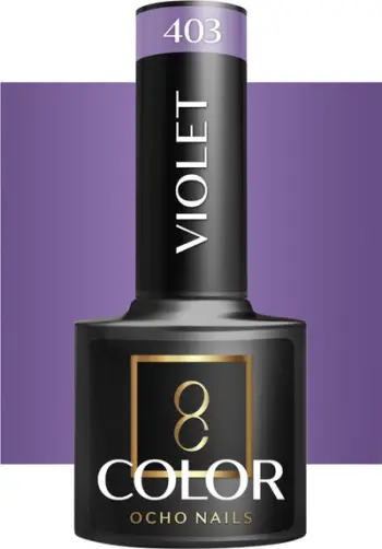 Llak xheli hibrid Ocho Nails Violet 403, 5 g, vjollcë