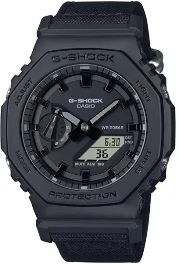 Orë për meshkuj Casio G-Shock Original Carbon Core Guard GA-2100BCE-1AER (619), e zezë