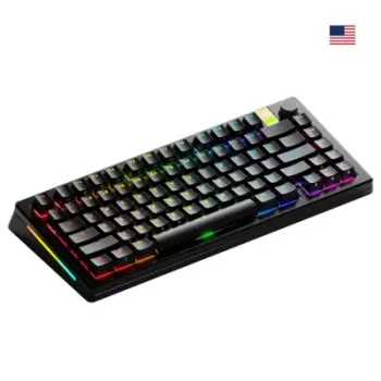 Bluzë Atari AP10, pambuk 100%, dizajn joystick i kuq, e bardhë