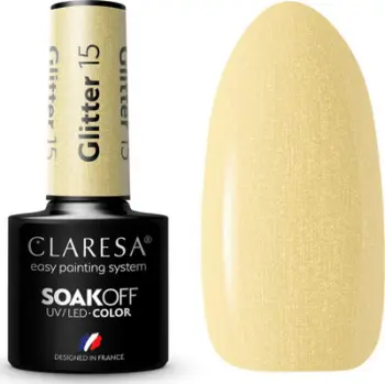 Llak xheli hibrid Claresa Glitter Collection MIX, 5ml, me shkëlqim, shumëngjyrësh