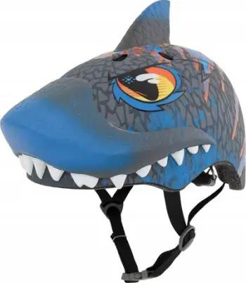 Helmetë biçiklete fëmijësh C-preme Sir S, 50-54 cm, dizajn peshkaqen, blu