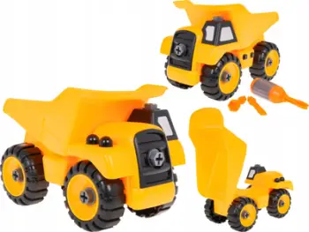 Lodër kamion ndërtimi RMZ Truck, me aksesorë, i verdhë