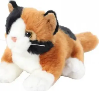 Lodër pelushi Beppe ZOO Plush Cat, mace pelushi 30cm, kafe