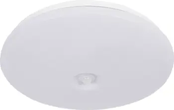 Plafonierë LED me sensor PIR, 2x E27, IP44, e bardhë
