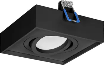 Kornizë dekorative SORMUS S, për reflektor MR16 GU10, e rregullueshme, katrore, e zezë
