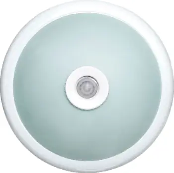 Plafonier tavani Orno Terral, sensor lëvizjeje 360°, 2x40W E27, e bardhë