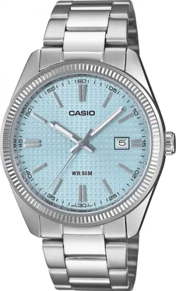Ora dore Casio MTP-1302PE-2AVEF, për meshkuj, analoge, argjend