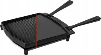 Pjatë gize Ooni Cast Iron Dual-Sided Grizzler, 15", dyshe, e zezë