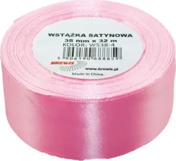 Fjongo satin Brewis WS38-4, 38mm, 32m, rozë e çelët