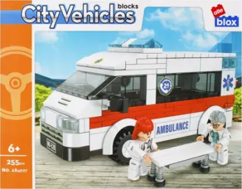 Set konstruktiv ambulancë, 242 pjesë, me figura, shumëngjyrëshe