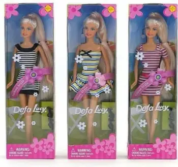 Kukull Adar Doll, 29cm, me fustan sportiv, shumëngjyrëshe