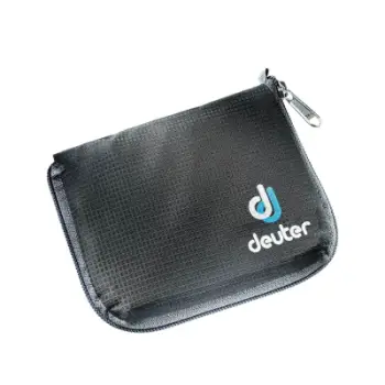Portofol DEUTER Zip Wallet, mbyllje me zinxhir, xhepa të brendshëm, i zi
