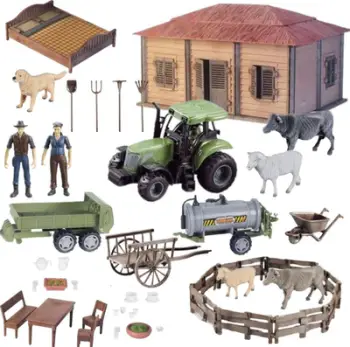 Set ndërtimi No Name Farm Kit Large, fermë DIY, me shtëpi fermere