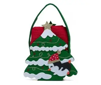 Set peshqir kuzhine me çantë festive Heinner XMS1, pambuk, 38x64 cm, i kuq