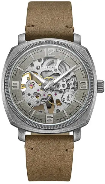Orë për meshkuj Kenneth Cole Mechanical Skeleton KCWGE0020701, kafe