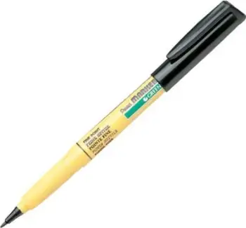 Marker tekstili Pentel NM-10, majë e hollë 1mm, i zi