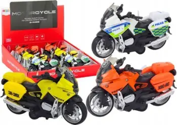 Lodër motoçikletë sportive me friksion, 16 cm, 3 dizajne, shumëngjyrëshe