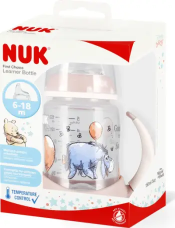 Biberon me doreza Nuk First Choice 10743945, 150 ml, 6m+, rozë