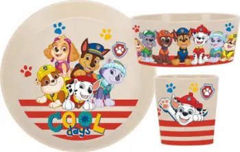 Set enësh për fëmijë Koziol CONNECT, 3 pjesë, plastik, beige