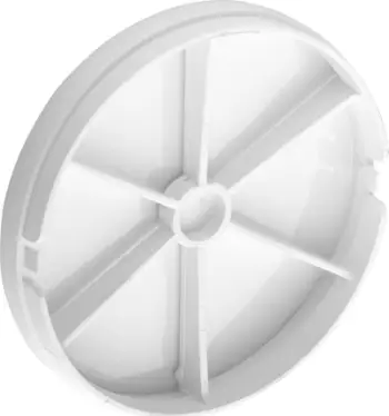 Valvul kundërkthimi ventilatori univerzal, Ø100mm, plastikë, e bardhë