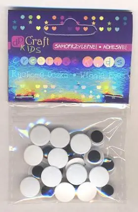 Sy lëvizës vetëngjitës Dp Craft, 10mm, 24 copë, shumëngjyrëshe