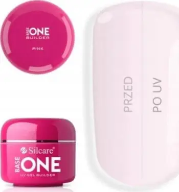Xhel ndërtues për thonj Silcare Base One, UV, 5 g, rozë transparente