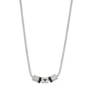 Qafore për meshkuj Emporio Armani sEA0618, e argjendtë