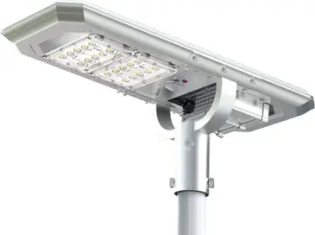 Lampë diellore rrugore Powerneed Atlas, 2000 lm, LED, argjendtë