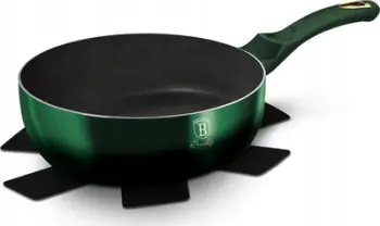 Tigan i thellë BerlingerHaus Emerald Collection BH-6052, 26cm, sipërfaqe titanium jo ngjitëse, jeshil smerald