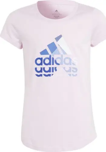 Bluzë adidas Big Logo GT Jr, pambuk, për fëmijë, rozë
