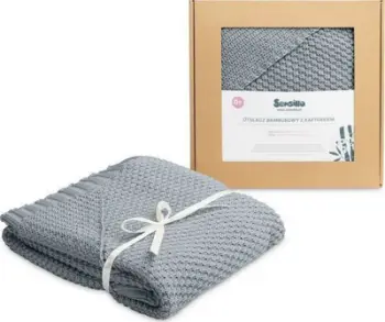 Batanije me kapuç Sensillo 100% BAMBOO, e hirtë