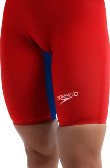 Kostum garash për not Speedo Fastskin LZR Pure Valor 2.0, openback kneeskin, për femra, i kuq blu
