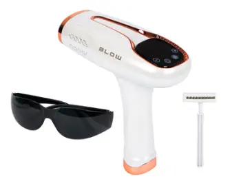 Epilator IPL Blow Ice Cool, për trup e bikini, pa dhimbje, i bardhë