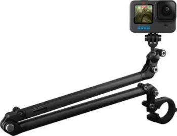 Mbajtëse GoPro Boom + Bar Mount, krah fibër karboni, montim në timon dhe shtyllë sediljeje, e zezë