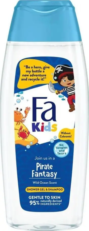 Xhel dushi dhe shampo Fa Kids Pirate Fantasy, Wild Ocean, 400ml