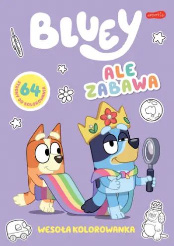 Libër ngjyrosjeje Ale Zabawa Bluey Happy Coloring Book, 64 faqe, për fëmijë