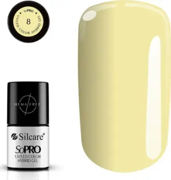 Llak xheli për thonj Silcare SoPRO, UV/LED, 7 g, krem i çelët